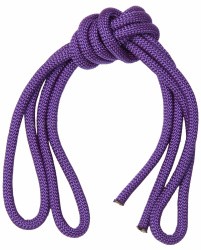 Скакалка гимнастическая утяж. Indigo 2.5 м 150 г фиолетовая SM-121