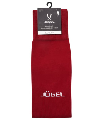 Реальное фото Гетры футбольные Jogel CAMP BASIC SLEEVE SOCKS без носка гранатовый/белый JC1GA0228.83 от магазина Спортев