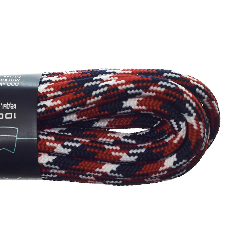 Реальное фото Шнурки Cord 180 см красный камуфляж от магазина СпортЕВ