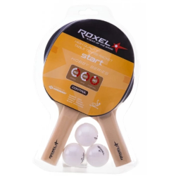 Набор для настольного тенниса Roxel Hobby Start (2 ракетки + 3 мяча) 15366