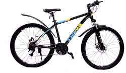 Велосипед TRINX M116 26" черный/синий/желтый