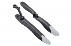 Крылья 24"-26" XGNB-057 полуфэт пластик чёрно-серые 610243