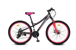 Велосипед Wind Victory MD 26" 7-spd (2021) черно-розовый