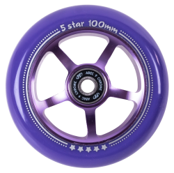 Колесо для самоката TechTeam X-Treme 100*24 мм 5 star фиолетовый
