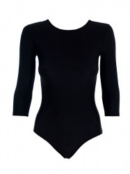 Купальник гимнастический лайкра 3/4 рукав 34-38 черный