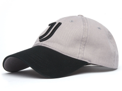 Бейсболка FC Juventus серо-черная р.55-58 37278