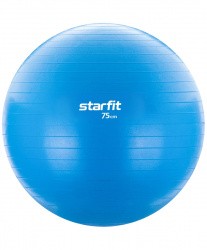 Фитбол 75 см StarFit GB-104 1200 гр без насоса антивзрыв голубой 16540