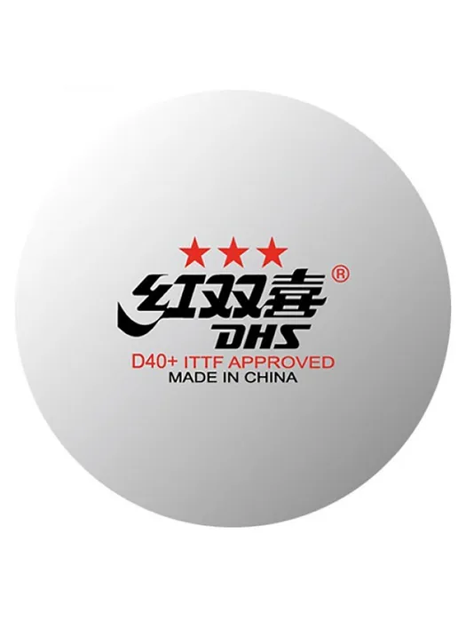 Реальное фото Мяч для настольного тенниса DHS 3*** DJ40+ WTT ITTF (1шт) белый MFP00002 от магазина СпортЕВ