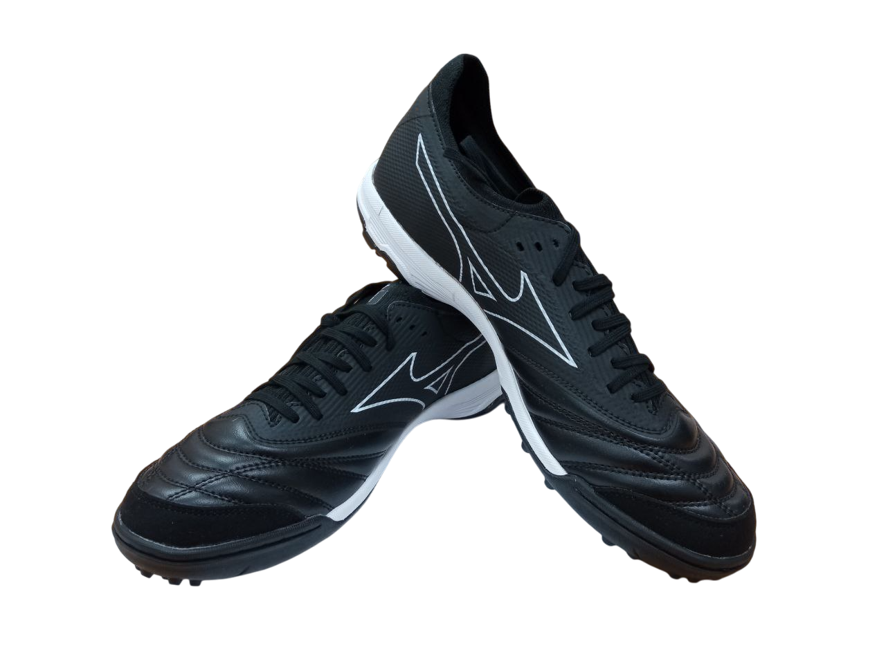 Реальное фото Бутсы Mizuno Morelia Neo TF черный Q1GB229003 от магазина Спортев