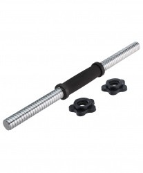 Гриф гантельный d 25 мм StarFit 45 см BB-105 металлический с пластиковыми замками 7155