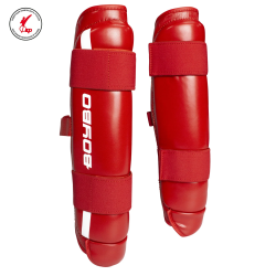 Защита голени BoyBo Knock Out IK-35 (одобрено ФКР) красная 6479