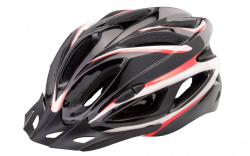 Шлем FSD-HL022 черный с красными полосами 600130