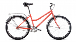 Велосипед Forward Barcelona 26 1.0 (2021) коралловый/бежевый