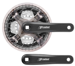 Шатуны TC-CQ01 Prowheel 1/2"х3/32" 22/32/42 зуб. 152мм "под квадрат" сталь/алюм. черные 580222