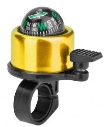 Звонок 14A-02 "Компас" алюминий/пластик чёрно-золотистый 210101