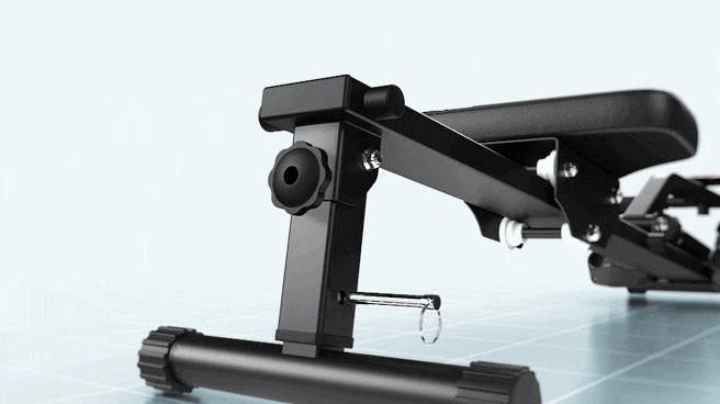 Реальное фото Гребной тренажер DFC Row-M-2000 от магазина Спортев