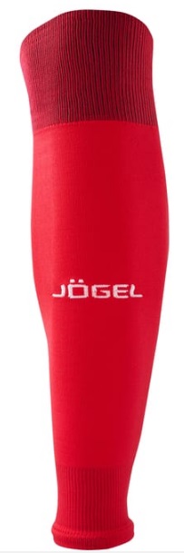 Реальное фото Гетры футбольные Jogel CAMP BASIC SLEEVE SOCKS без носка красный/белый JC1GA0223.R2 от магазина Спортев