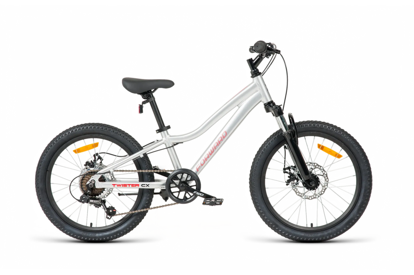 Реальное фото Велосипед Forward Twister CX 20 (2026) серебристый от магазина Спортев