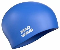 Шапочка для плавания Mad Wave Long Hair Silicone blue M0511 01 0 04W