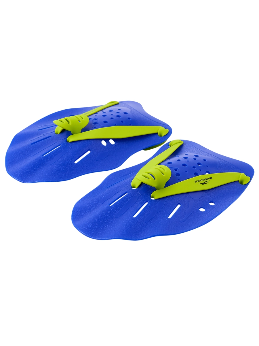 Реальное фото Лопатки для плавания 25DEGREES Alfa 25D22008 синий/лайм 1727 от магазина Спортев