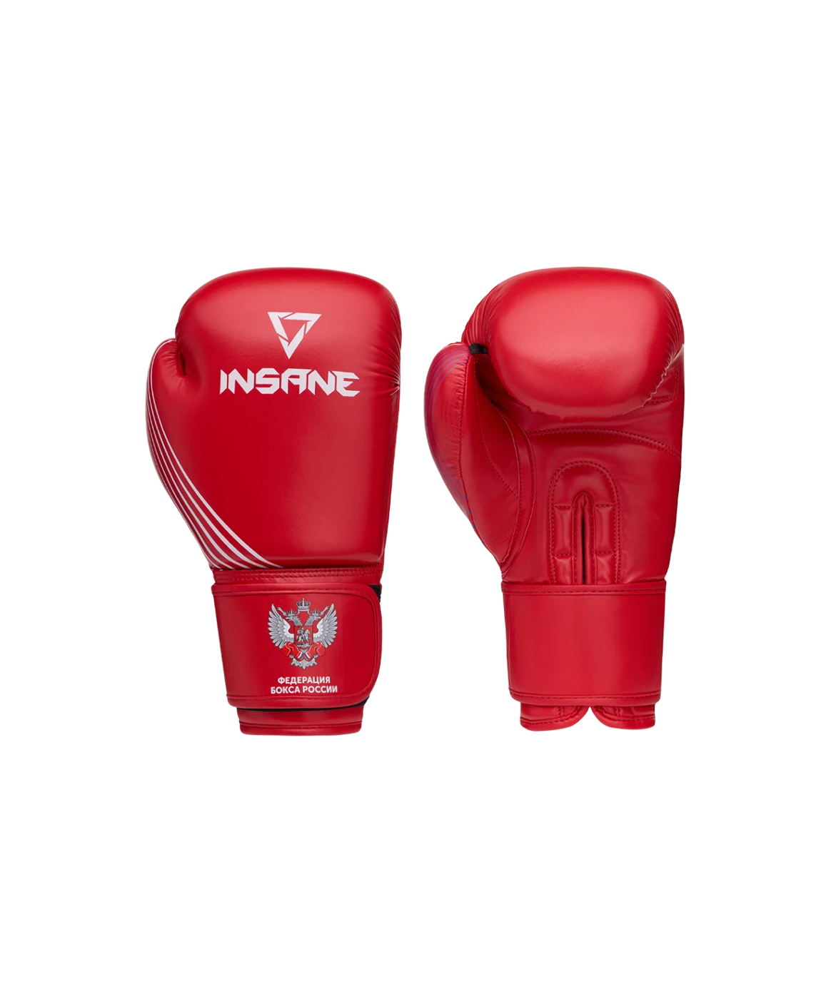 Реальное фото Перчатки боксерские Insane RBF IN25-BG700 красные от магазина Спортев