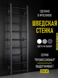 Шведская стенка 3-х составная графит ШСг-00012