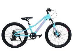 Велосипед BOZGOO Bambino 24" бирюза/розовый 26587