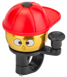 Звонок 10A-05 "Кепка" алюминий/пластик, красно-золотисто-чёрный 210091