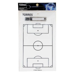 Доска тактическая для футбола Torres маркерная с зажимом TR1002S