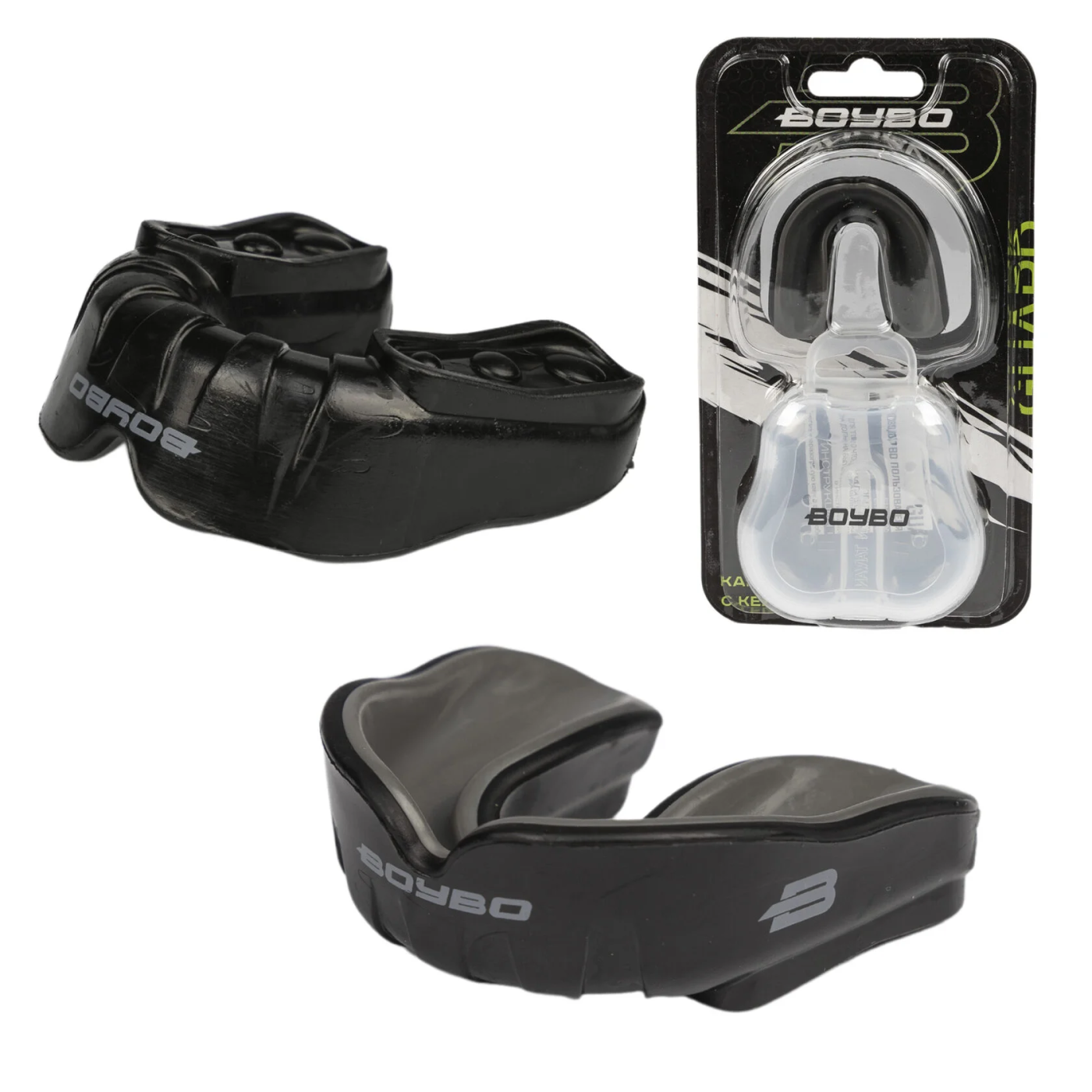 Реальное фото Капа одночелюстная BoyBo Guard MD250 Premium серый 5991 от магазина Спортев