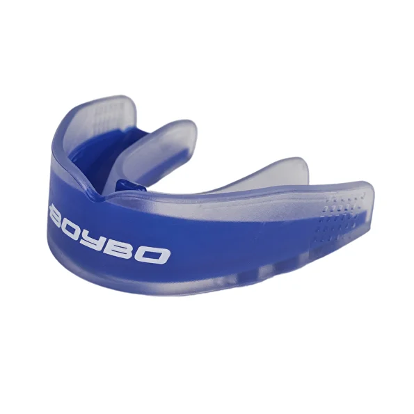 Реальное фото Капа одночелюстная BoyBo Shield BS200 Premium синий 6296 от магазина Спортев