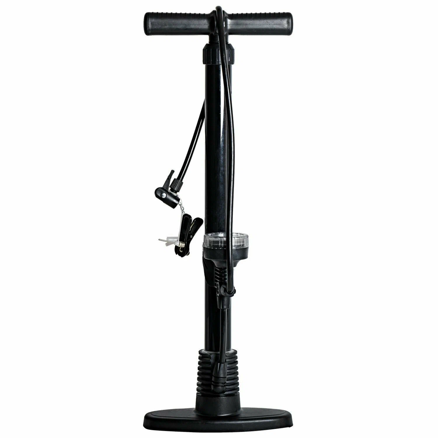 Реальное фото Насос PAC 38x530 мм напольный с манометром, высокопрочный пластик, авто/вело + игла Т15707 от магазина Спортев