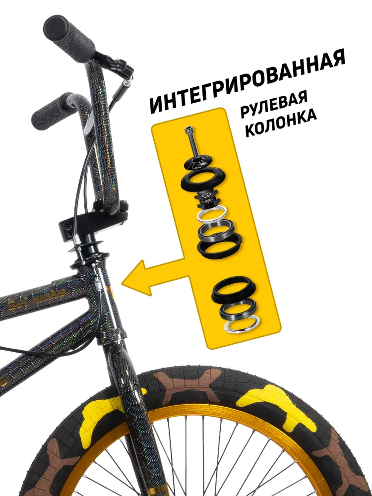 Велосипед GAVER Brave BMX 20" Реальное фото Велосипед GAVER Brave BMX 20" от магазина Спортев