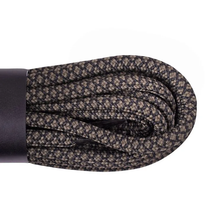Реальное фото Шнурки Cord 180 см черный+хаки от магазина СпортЕВ