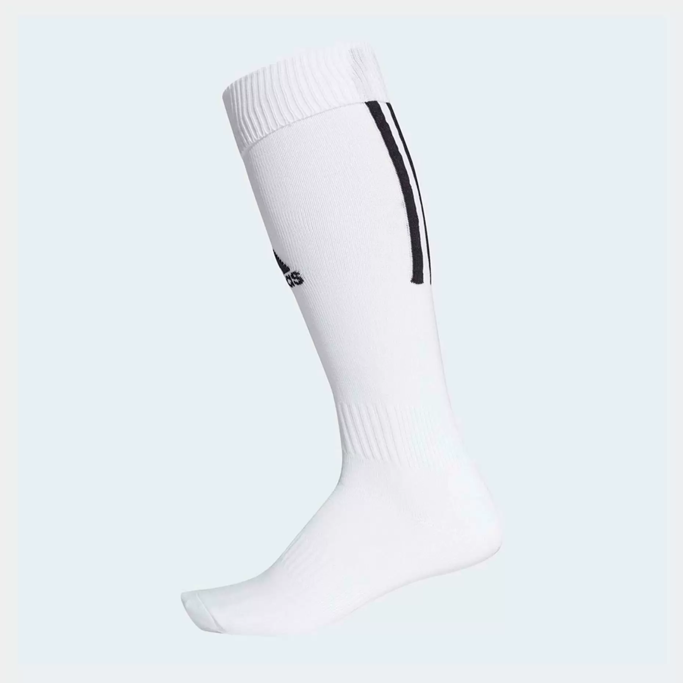 Реальное фото Гетры футбольные Adidas Santos Sock 18 белый/черный CV8094 от магазина СпортЕВ