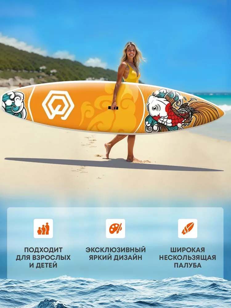 Надувная SUP-доска Сапборд KC Реальное фото Надувная SUP-доска Сапборд KC от магазина Спортев