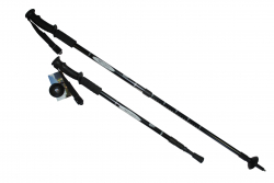 Палки для скандинавской ходьбы Stingrey TAP3-01B 115-135 см телескоп. черные