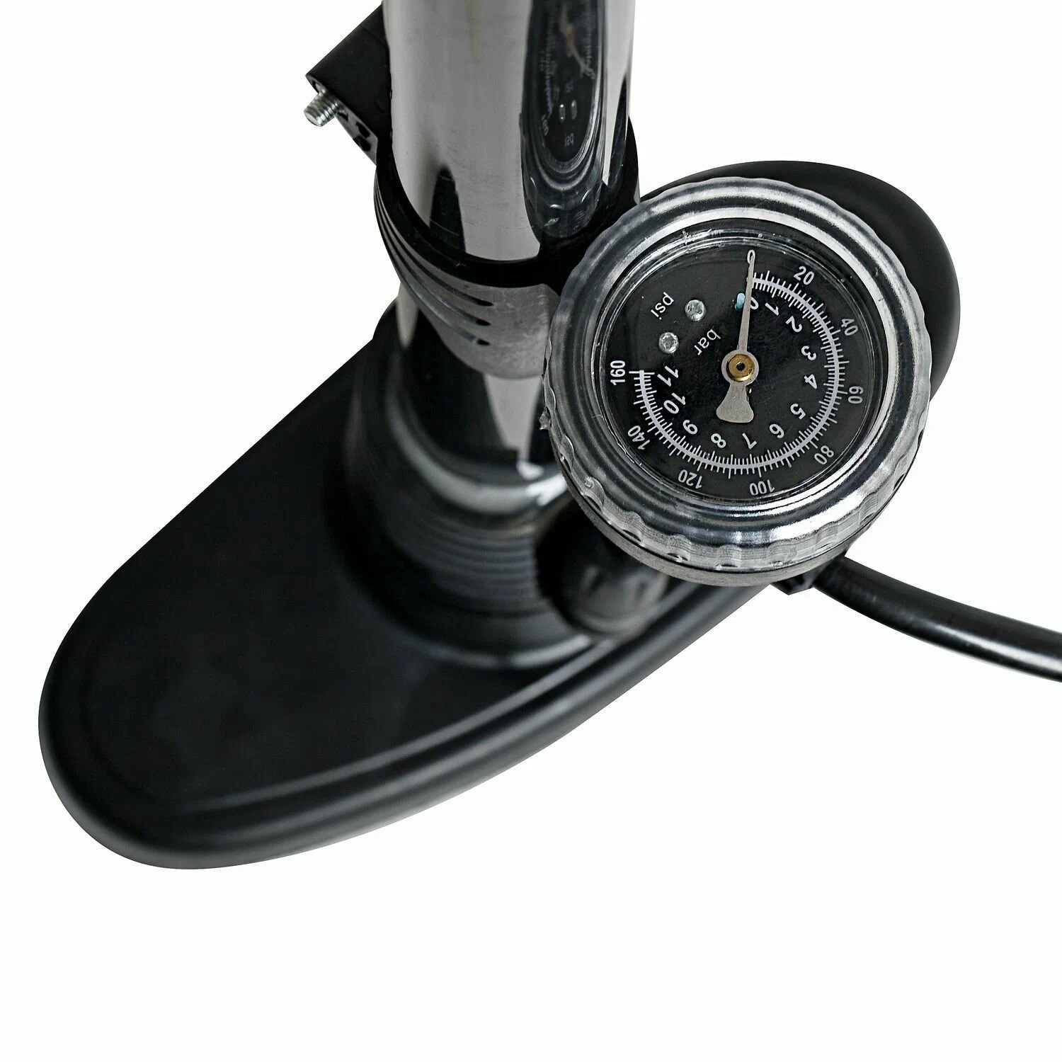 Реальное фото Насос PAC 38x530 мм напольный с манометром, высокопрочный пластик, авто/вело + игла Т15707 от магазина Спортев