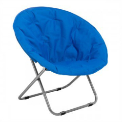 Кресло складное Premier круглое синее PR-HF10471-6