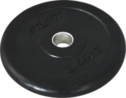 Диск d 26 StarFit BB-202 черный обрезиненный стальная втулка 2,5 кг 18805
