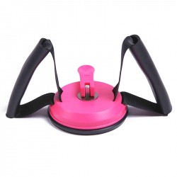 Упоры многофункциональные для фитнеса B32184 с присоской розовый