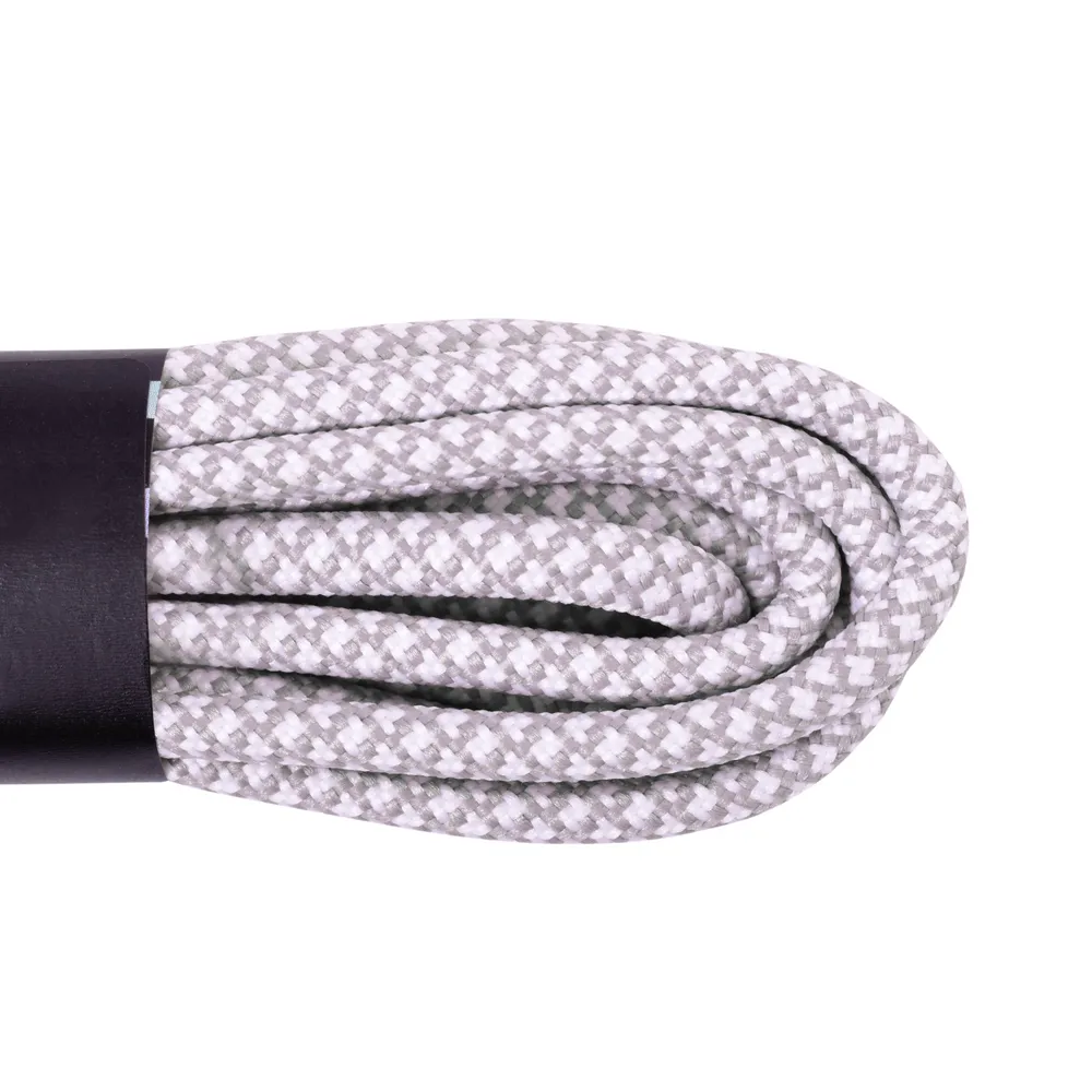 Реальное фото Шнурки Cord 180 см белый+серый от магазина СпортЕВ
