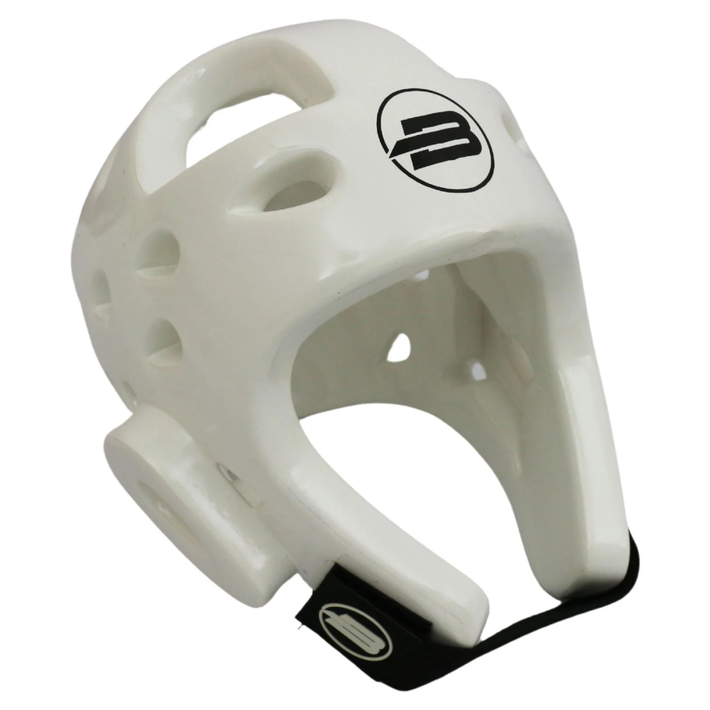 Реальное фото Шлем тхэквондо BoyBo Premium белый BHT44 от магазина СпортЕВ