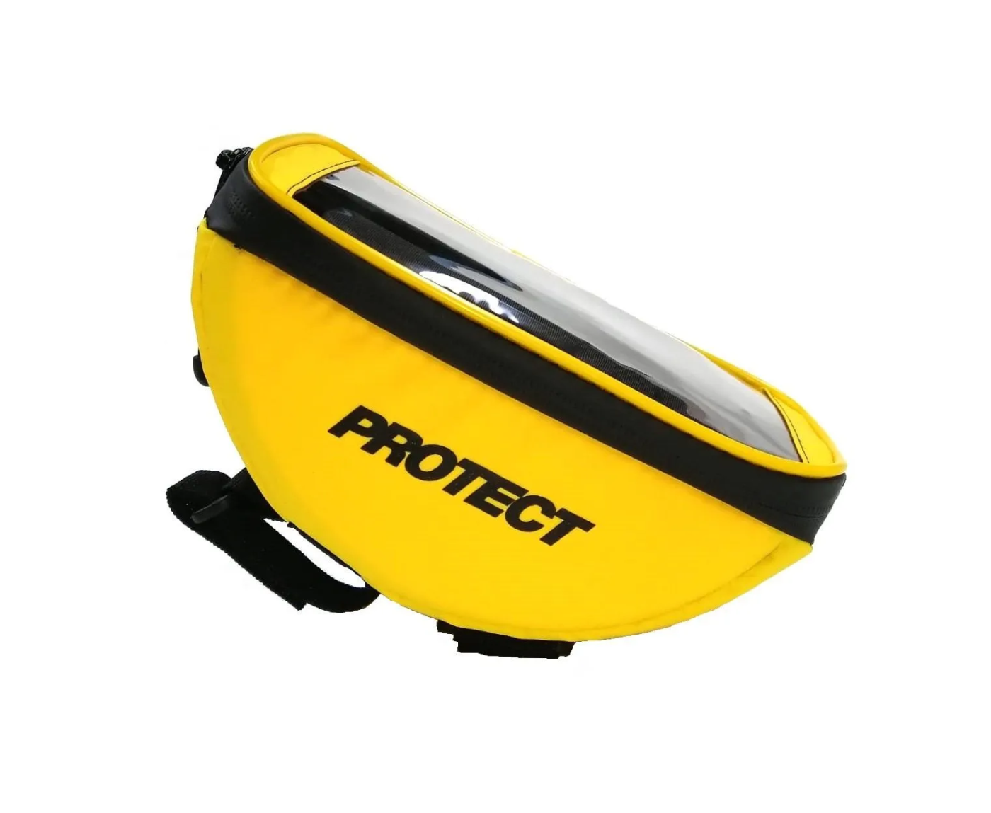 Реальное фото Велосумка на руль Protect 18.5х10х9 см желтый 555-545 от магазина Спортев