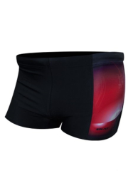 Шорты для плавания Skat 1886А черные с принтом красным