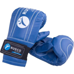 Перчатки снарядные RuscoSport к/з синий 0223