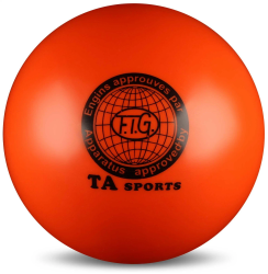 Мяч для художественной гимнастики 15 см 300 г металлик оранжевый I-1