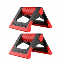 Упоры для отжиманий D34416 складные Утюжок красный